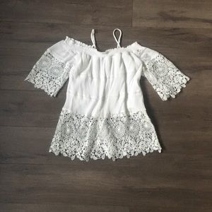 Altar’d State Lace Off The Shoulder Tank Top